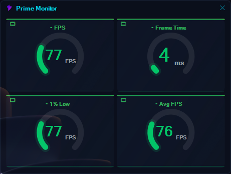 Radial FPS widget