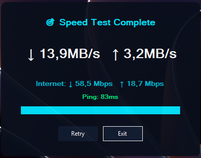 Speed test