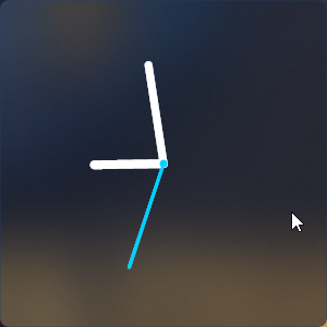 Minimal clock widget